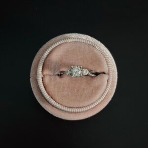 10K White Gold Engagement Ring